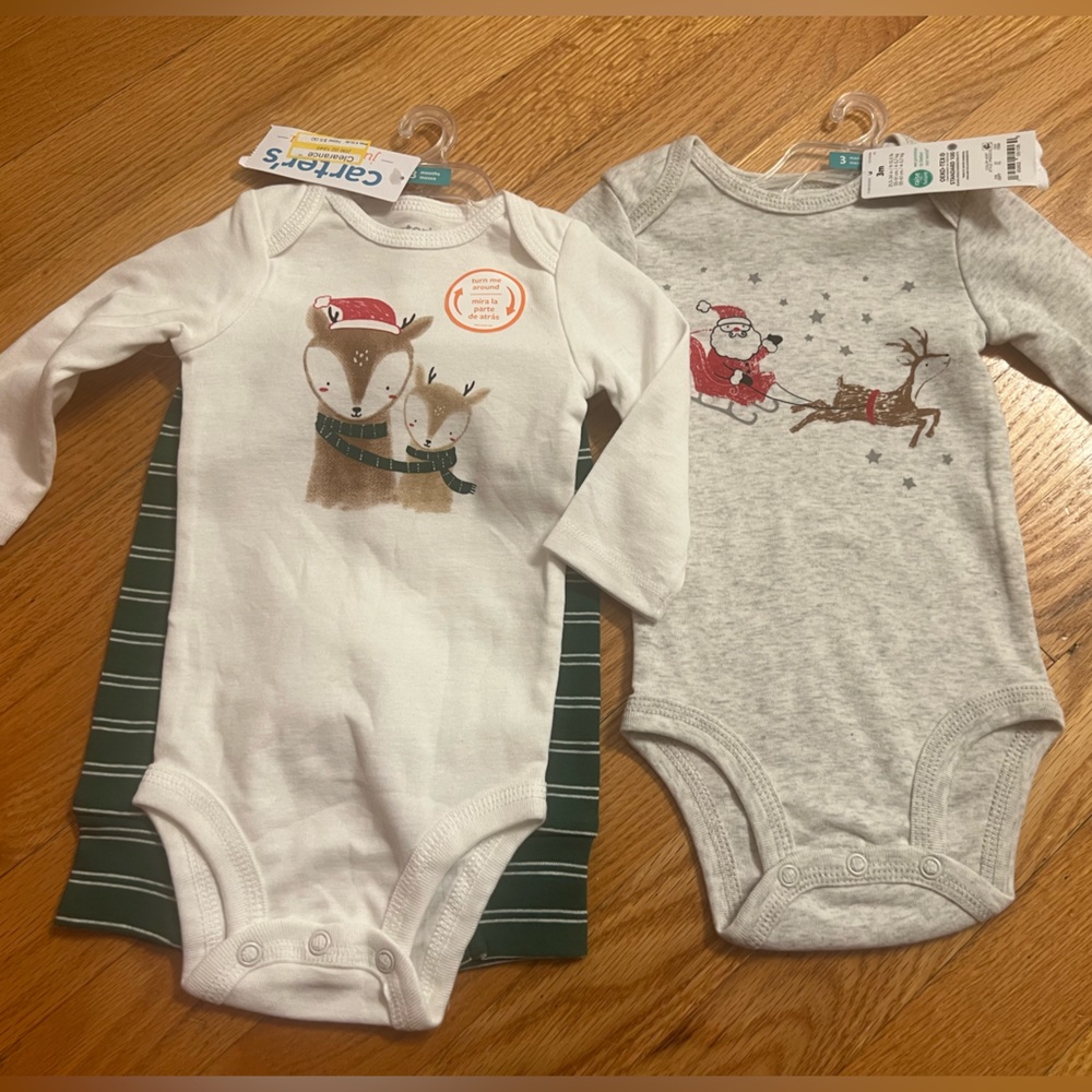 Santa reindeer holiday Christmas outfit